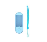 HomeVortex Coque de protection légère en silicone antichoc et antidérapante pour télécommande vocale XRT281/XRT181 avec prise en main sûre et cordon, rouge fluo (bleu lac)