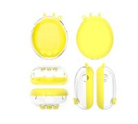 HomeVortex Coque de protection transparente en polycarbonate pour Tamagotchi Paradise - Coque rigide avec cordon de suspension, légère, anti-rayures et anti-poussière, pour jeux d'animaux (jaune)