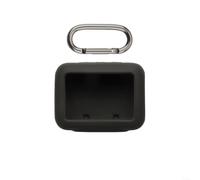 HomeVortex Coque en silicone pour haut-parleur GO5 - Housse souple de voyage avec bandoulière - Protection antichoc avec crochet pour aventures en plein air - Noir