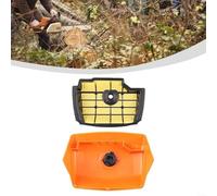 HomeVortex Couvercle de filtre à air pour tronçonneuses MS201/MS201T/MS201TC, comprend un filtre à air 1145-140-4400 et une pièce 1145-140-1904, construction en plastique pour une utilisation en