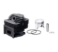 HomeVortex Cylindre pour kit de piston pour brosse 44-5 1E44F-5 44D-5F, pièces d'assemblage de moteur en acier pour accessoires de tronçonneuse TU52 TU43, pour résistance à haute température