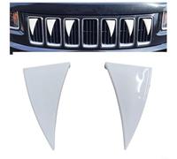 HomeVortex Décorations d'Halloween de voiture, dents de vampire, crocs de grille de véhicule pour berlines, camions, camionnettes, SUV, plastique blanc (1 lot)
