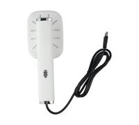 HomeVortex Défroisseur vapeur portable 32 W USB pour mini fer à repasser poignée rotative Chauffage rapide Voyage pour compagnon Blanc