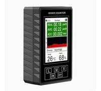 HomeVortex Détecteur de rayonnement nucléaire portable Beta Gamma Moniteur de rayons X avec écran LCD Type C Alimenté en temps réel Plage de détection 0-99.99 Sv/h Noir