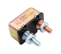 HomeVortex Disjoncteur à réinitialisation automatique 12 V, protection contre les surcharges en métal avec boulon à broche, pour batterie de voiture, bateau, camion, 10 A, 15 A, 25 A, 30 A en option