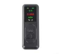HomeVortex Dosimètre personnel avec écran TFT rechargeable de type C pour compteur Geiger, pour mesure des rayons X Gamma Beta, alarme en temps réel (noir)