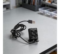 HomeVortex Eau USB silencieuse 5 V CC sans balais, débit réglable pour mini submersible, pour fontaine d'aquarium, ABS compact, noir