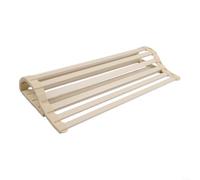 HomeVortex Égouttoir à vaisselle à poser sur évier, pliable et enroulable, 45 cm, en aluminium et silicone, organiseur de cuisine, ustensiles de cuisine pour comptoir, économie d'espace, noir (blanc)