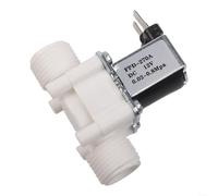 HomeVortex Électrovanne DC 12 V 1,27 cm normalement fermée, interrupteur de commande magnétique en plastique PA pour pression de l'eau et de l'air, système de contrôle des fluides industriels