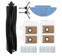 HomeVortex Ensemble d'accessoires pour aspirateur Laresar L6 Nex, pièces compatibles avec aspirateur robot, y compris brosse à rouleau principale, sacs à poussière, brosses latérales et chiffons pour