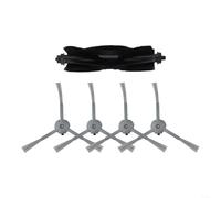 HomeVortex Ensemble de brosses latérales à rouleau principal pour aspirateur robot hybride Eufy Clean L50 L50 SES L60 L60 - Pièces de rechange en plastique noir et nylon