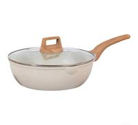 HomeVortex Ensemble de casseroles antiadhésives avec couvercles en verre trempé, construction en alliage d'aluminium moulé sous pression, base composite à trois couches pour une répartition homogène