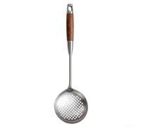 HomeVortex Ensemble d'ustensiles de cuisine en acier inoxydable 316L, manche en palissandre, ustensiles de cuisine résistants à la chaleur pour frire, sauter, pour un nettoyage facile, spatule wok et