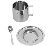 HomeVortex Ensemble Tasse à Café Double Paroi Acier Inoxydable 304,