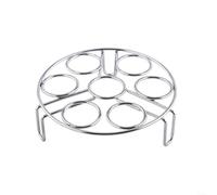 HomeVortex Étagère vapeur 7 trous, construction en acier inoxydable 304 pour plus de durabilité, idéale pour les légumes et les boulettes, 17,5 cm, argent