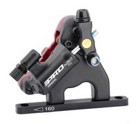 HomeVortex Étrier de frein à disque hydraulique pour vélo de route, à montage plat, pour XTR à grand piston, plaquettes multi-métal, 230 kg, serrage pour force de 160 mm pour rotor (avant et arrière)