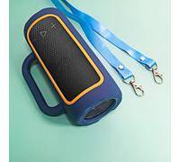 HomeVortex Étui de protection en silicone pour haut-parleurs portables JBL Grip ultra léger avec bandoulière - Housse souple pour voyage (bleu)