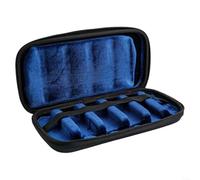 HomeVortex Étui de transport pour embouchure de saxophone avec poche intérieure en tissu Oxford imperméable pour 4 embouchures Noir