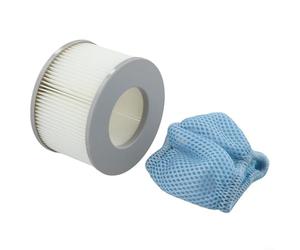 HomeVortex Filet de protection en maille et cartouche pour MSpa Mont Blanc pour Camaro pour Nest pour SOHO Baikal Starry Bliss Silver Delight Premium pour Elite Concept, bleu, 0,4 cm x 6,8 cm x 10,5