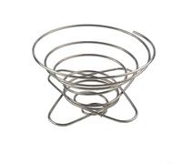 HomeVortex Filtre à café pliable en acier inoxydable, support portable pour verser, entonnoir compact pour camping, randonnée, voyage