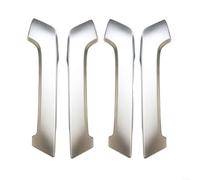 HomeVortex Garniture de poignée de porte intérieure argentée pour Toyota Land Cruiser Prado Plastique ABS Protection anti-rayures Lot de 4 accessoires de tableau de bord