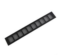 HomeVortex Grille d'aération rectangulaire en aluminium 60 mm pour armoire, armoire à chaussures, boîtier d'ordinateur, porte de salle de bain, grille en maille en alliage poli (60 x 400 mm)