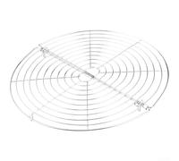 HomeVortex Grille de refroidissement pliable en acier inoxydable pour barbecue, grille ronde, 32,2 x 32,2 cm, argenté (1)