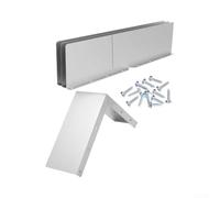 HomeVortex Grille Gouttière Aluminium 4pcs Protection Pluie Intense