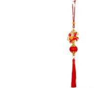 HomeVortex Guirlande de lanternes rouges pour le Nouvel An chinois 2026, ornements traditionnels en plastique, pour fête du printemps, décoration d'intérieur, pour arbres, portes, année de la (A)
