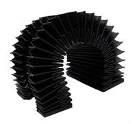 HomeVortex HGR20 Housse de rail de guidage linéaire à soufflet, flexible pour tissu de protection contre la poussière CNC, pour machines de gravure et fraisage, bouclier accordéon résistant à l'huile