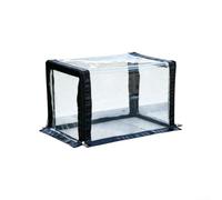 HomeVortex Housse de protection en PVC transparent imperméable et résistant aux UV pour cultiver des légumes, plantes grasses, fleurs, abri de protection sans cadre (plat 60 x 40 cm)