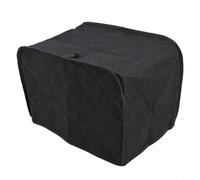 HomeVortex Housse de protection matelassée pour grille-pain standard 2 ou 4 tranches pour machine à pain standard, mélange de polyester facile à nettoyer, noir S