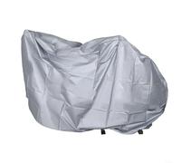 HomeVortex Housse de vélo imperméable 240 x 140 cm pour 2 vélos, housse en polyester robuste avec protection UV, pluie, poussière pour le stockage extérieur des véhicules électriques et motos, argenté