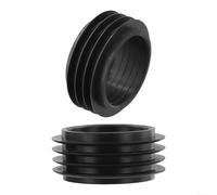 HomeVortex Joint d'étanchéité en caoutchouc pour tuyau de vidange, adaptateur de conversion de 90 mm à 110 mm pour réservoir d'eau, toilettes pour système d'égout, raccord de plomberie, 2 pièces, noir