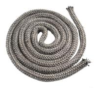 HomeVortex Joint d'étanchéité en fibre de verre pour poêle à bois, brûleur, cheminée, cordon de rechange haute température, noir ou blanc, 18 mm