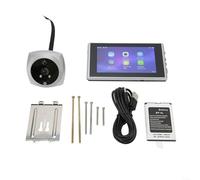 HomeVortex Judas numérique de 4,5 pouces avec caméra 1080p 2MP, judas grand angle 160° avec détection de mouvement, pour vision nocturne, corps en alliage de zinc, convient pour une épaisseur de porte