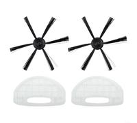 HomeVortex Kit brosse latérale et filtre de rechange pour aspirateur robot Mini 1 pour modèles Smart et Lite, forme arrondie pour nettoyage des coins profonds et dépoussiérage