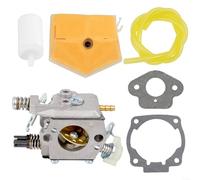 HomeVortex Kit carburateur de rechange pour tronçonneuse Husqvarna 50 51 55 Walbro WT-170 avec filtre à air, conduite de carburant, filtre, joints