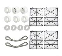 HomeVortex Kit complet de rechange pour nettoyeur de piscine Dolphin CC Plus, M400, M500 comprenant 8 filtres fins et ultra-fins, 2 courroies 9985006-R2, 6 roues de guidage, 4 roues de positionnement