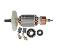HomeVortex Kit d'assemblage d'ancrage de rotor 220 V, avec roulements, balais de carbone, pièces de rechange pour outils électriques DH40MR DH40SR DH40FR