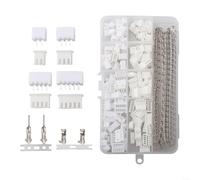 HomeVortex Kit de 560 connecteurs XH2.54, boîtier de terminal à pas de 2,54 mm et tête de broche pour XHP, pour projets Arduino et platine d'expérimentation dans une boîte de rangement