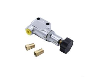 HomeVortex Kit de bouton de soupape proportionnel combiné à montage direct 260-8419 - Commande en métal réglable - Pour systèmes de moteur de course automobile - Argent