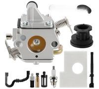 HomeVortex Kit de carburateur pour tronçonneuse 1130 120 0603 compatible avec MS170 MS180 017 018, pièces de scie à gaz pour une installation facile et fiable (deux)