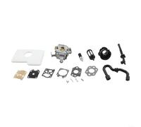 HomeVortex Kit de carburateur, pour tronçonneuse MS170 MS180 MS180C 017 018, remplacement C1Q-S57, avec joints de lignes de filtre à air, pièces de réparation de moteur en alliage métallique, tondeuse