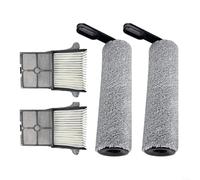 HomeVortex Kit de filtre et rouleau de brosse de rechange pour nettoyeur sans fil intelligent Tineco Floor S7/S7 Pro, filtre HEPA lavable, brosse en microfibre