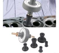 HomeVortex Kit de fixation de soupape avec 5 plaques d'aspiration, construction en acier au carbone et plastique, convient aux valves de moteur automobile, moto et VTT pour perceuse électrique