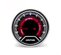 HomeVortex Kit de jauge de rapport air/carburant 52 mm 20:1-10:1, avec écran transparent, pour voitures de course modifiées, boîtier en plastique, facile à installer