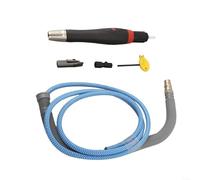 HomeVortex Kit de lime pneumatique avec tube silencieux 28 000 tr/min, poignée droite, mini machine de meulage pour sculpture sur jade