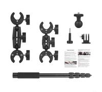 HomeVortex Kit de montage de moto avec double pinces d'extension pour guidon Insta360 One X5/X4 pour vélo