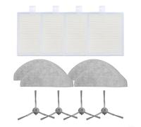 HomeVortex Kit de pièces de rechange pour aspirateur robot Vyzzle D10, V20, Laresar, L10 Eve pour Rook S, comprend des filtres, des serpillères, des brosses latérales pour une installation facile